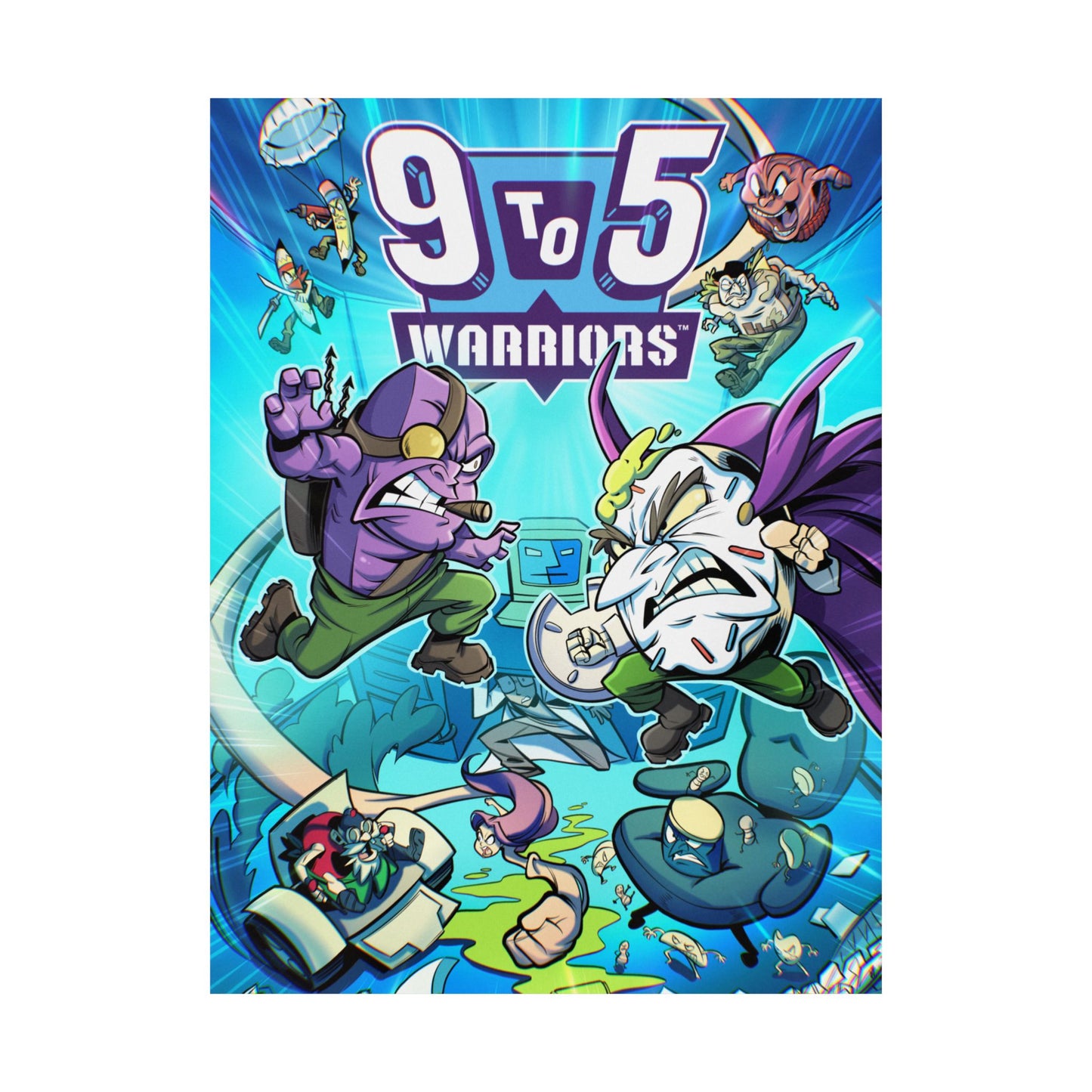 9 to 5 Warriors Matte Poster