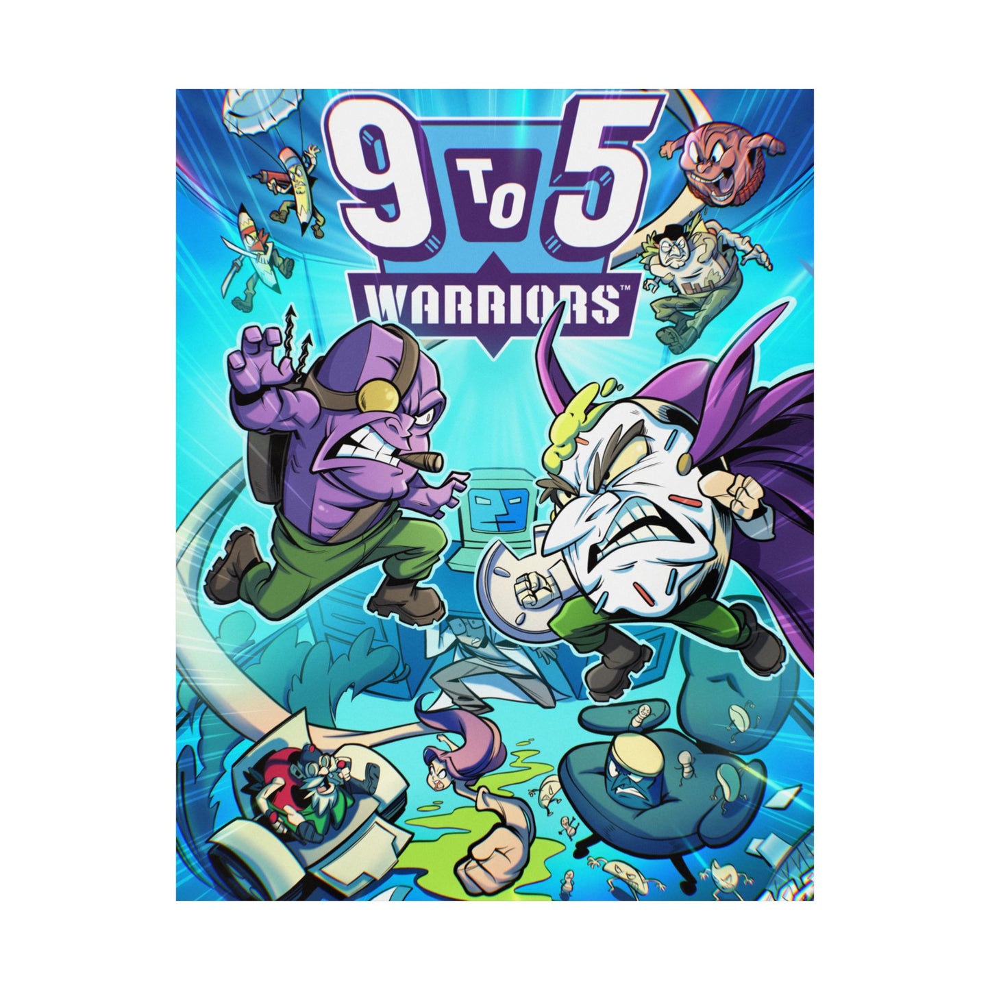 9 to 5 Warriors Matte Poster