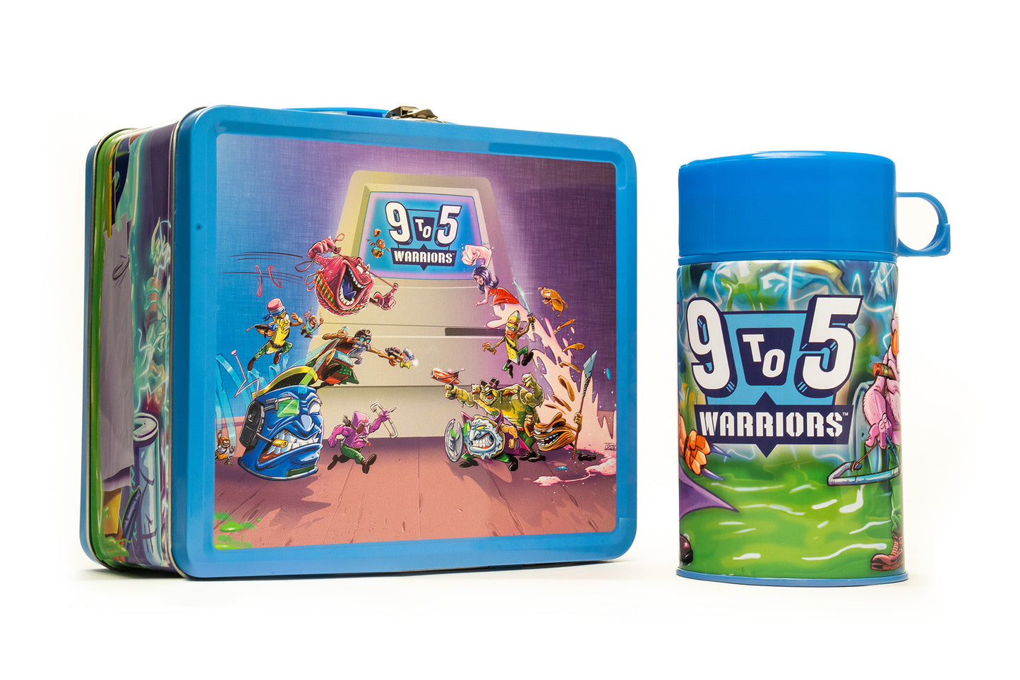 9 to 5 Warriors Lunch Box and Thermos - PREORDER